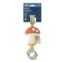 Mushroom Bitzy Bespoke Ritzy Jingle™ Attachable Travel Toy