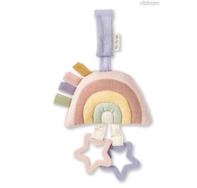 Pastel Rainbow Bitzy Bespoke Ritzy Jingle™ Attachable Travel Toy