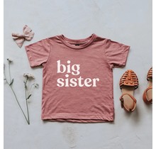 Mauve Big Sister Kids Tee