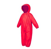 Red Splashy Breathable Nylon Rain Suit