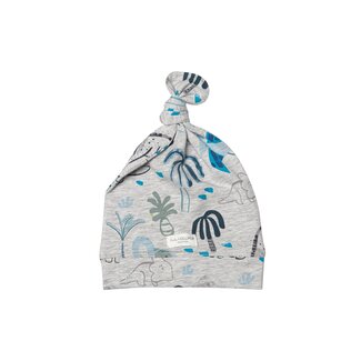 Loulou Lollipop Dinosaurs Top Knot Beanie in TENCEL