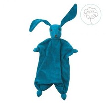 Teal Blue Terry Tino Organic Bonding Bunny