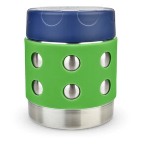 Green Dots Stainless Steel Thermal Food Container, 235ml