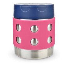 Pink Dots Stainless Steel Thermal Food Container, 235ml