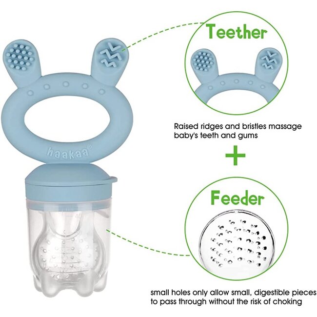 Haakaa Sky Blue Fresh Food Teether Feeder