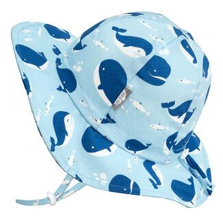 Jan and Jul Blue Whale Cotton Floppy Sun Hat