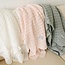 Grey Open Knit Blanket