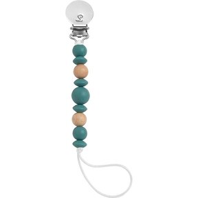 Teal Luna Pacifier Clip