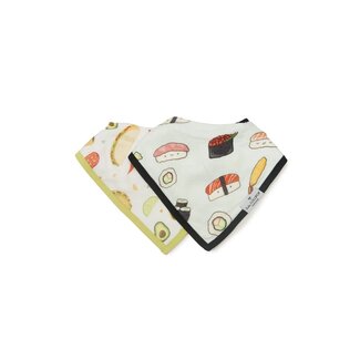 Loulou Lollipop Sushi/Taco Bandana Bib Set, 2pk