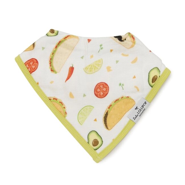 Loulou Lollipop Sushi/Taco Bandana Bib Set, 2pk