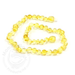 Lemon Baltic Amber Baby Necklace