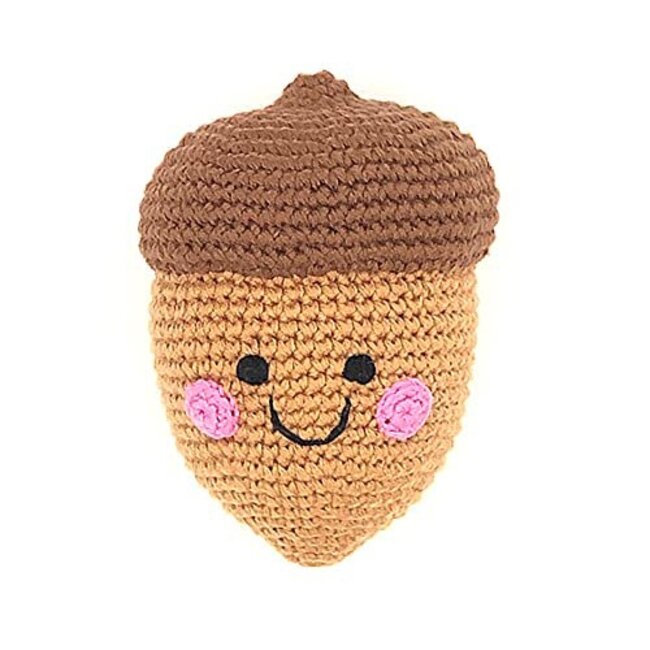 Pebble Friendly Acorn Rattle, Pebble