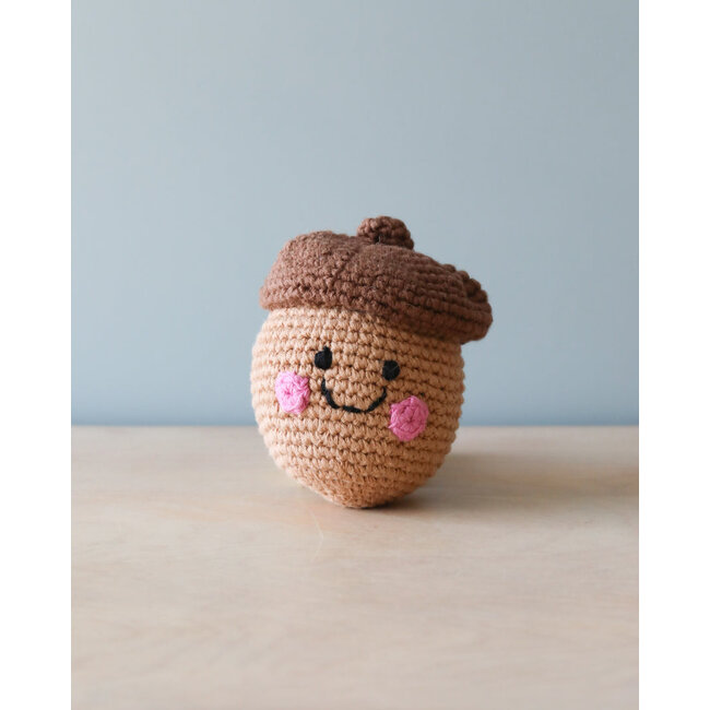 Friendly Acorn Rattle, Pebble
