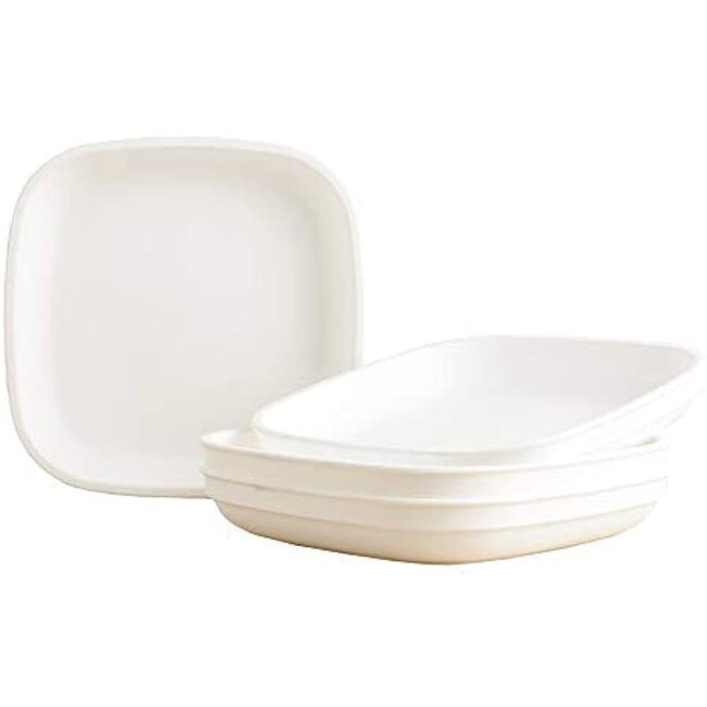 White Large 9" Re-Play Flat Plate