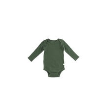 Spruce Green Waffle Long Sleeve Bodysuit