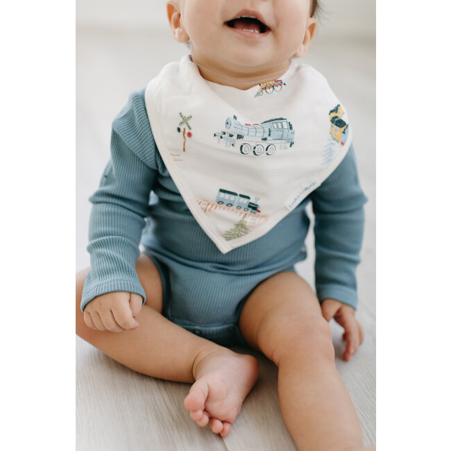 Loulou Lollipop All Aboard Bandana Bib Set, 2pk
