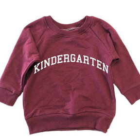 Maroon Kindergarten Bamboo Sweatshirt