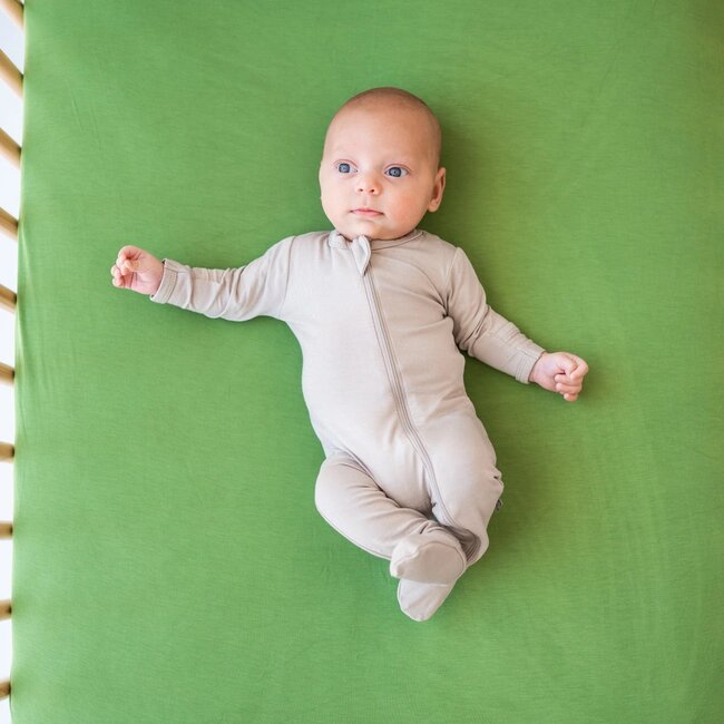 Kyte Baby Khaki Zippered Footie