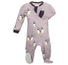 Cute As A Puffin Footed Babysuit