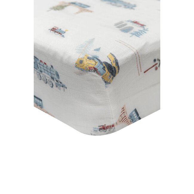 Loulou Lollipop All Aboard Fitted Crib Sheet