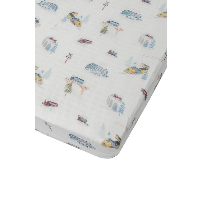 Loulou Lollipop All Aboard Fitted Crib Sheet
