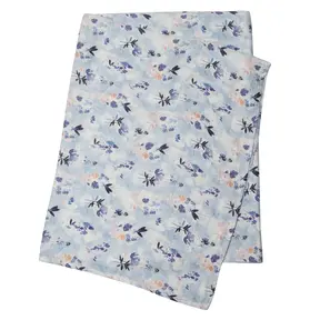 Ink Floral Muslin Swaddle