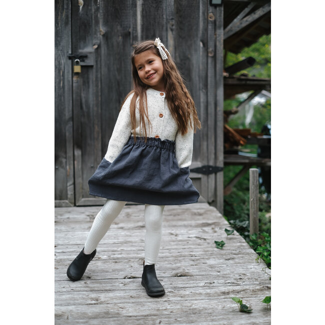 Cream Cable Knit Tights