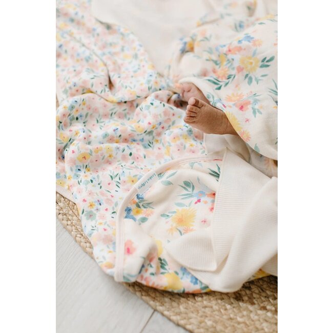 Loulou Lollipop Floral Bouquet Muslin Quilt Blanket