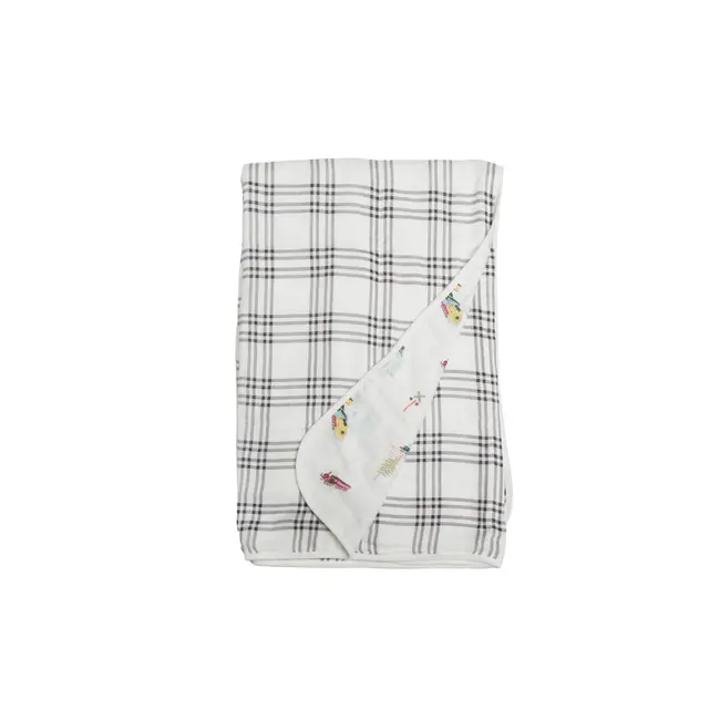 Loulou Lollipop All Aboard Muslin Quilt Blanket