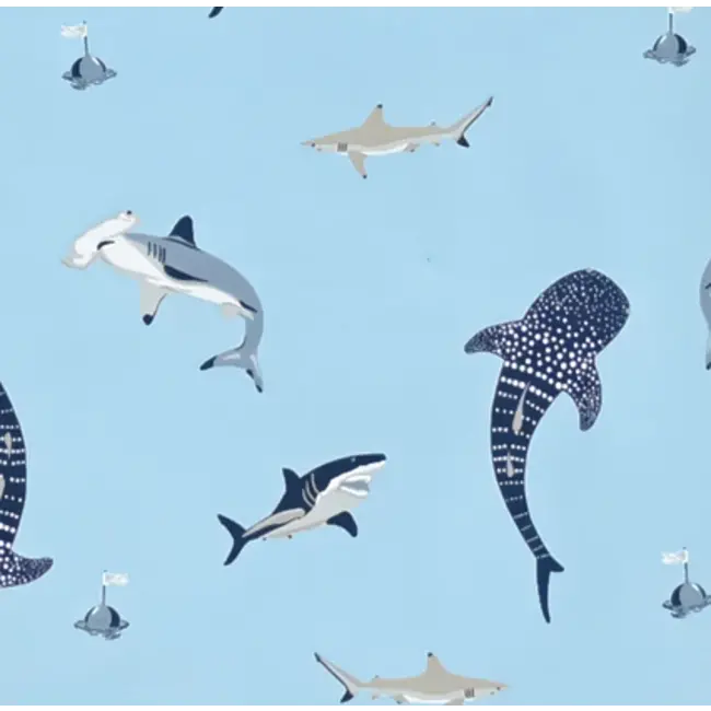 Kyte Baby Stream Shark 2 Piece Bamboo Pajama Set