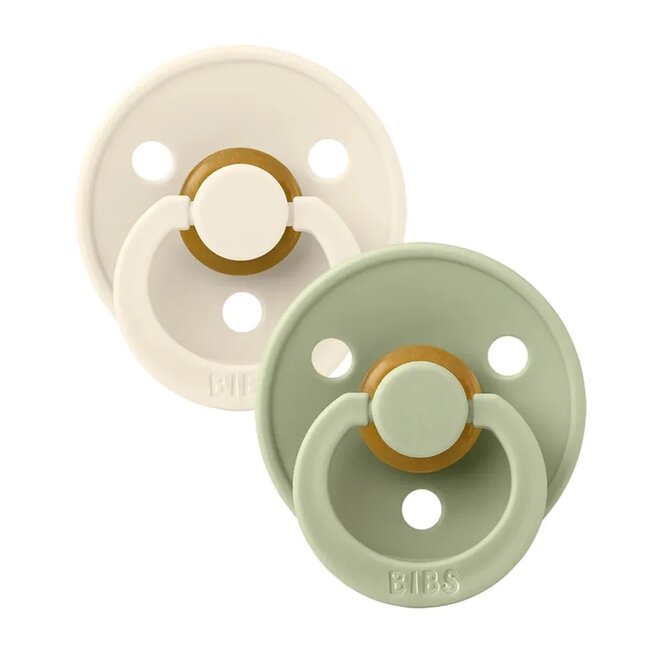 BIBS Sage/Ivory BIBS Pacifier 2pk
