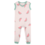 ZippyJams Watermelon Wiggles Tank Romper with Bib