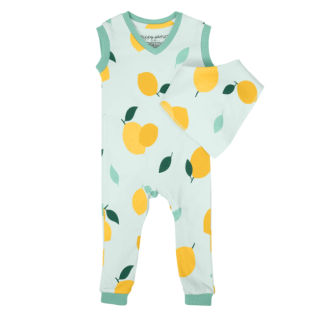 ZippyJams Main Squeeze Tank Romper with Bib
