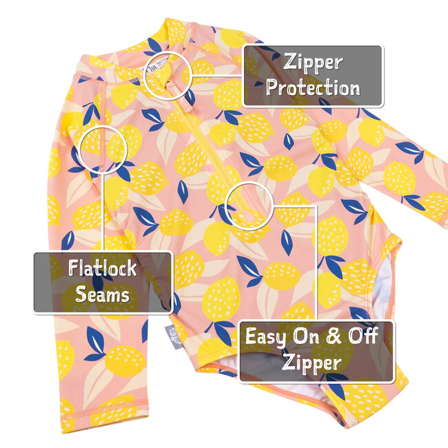 Jan and Jul Summer Citrus | 1-pc Girls' UV Swimsuit