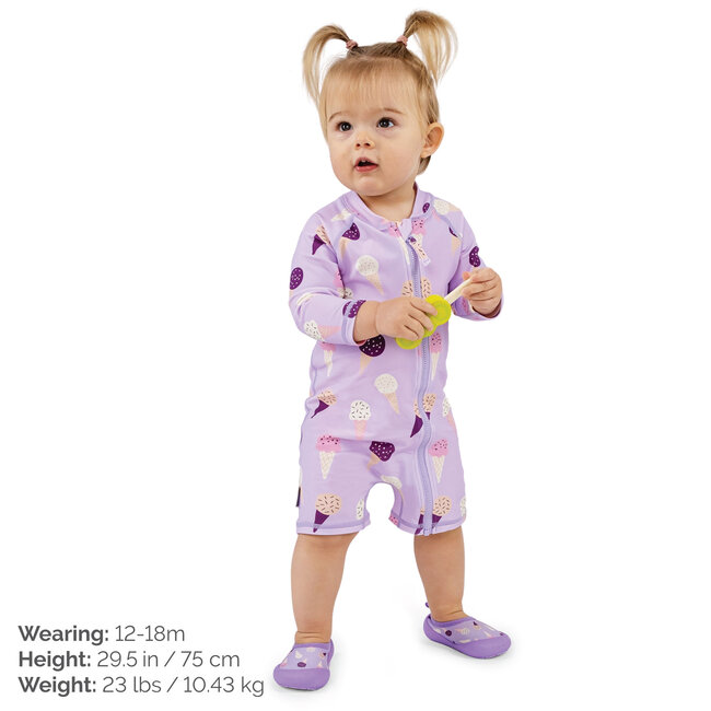 Jan and Jul Lavender Ice Cream | 1-pc UV Sun Suit