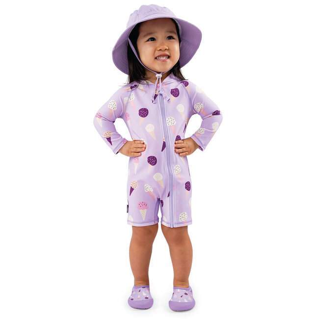 Jan and Jul Lavender Ice Cream | 1-pc UV Sun Suit