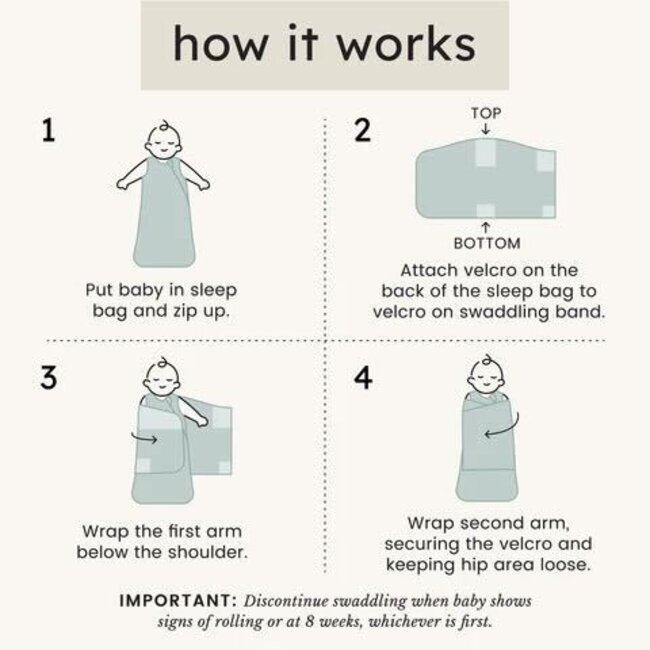 Kyte Baby Blush Sleep Bag Swaddler