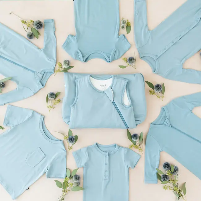 Kyte Baby Dusty Blue Bamboo Sleep Bag, 0.5 TOG