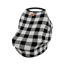 Midnight Plaid Bamboo Car Seat Cover
