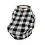 Kyte Baby Midnight Plaid Bamboo Car Seat Cover
