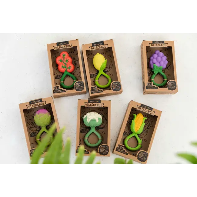 Oli & Carol Artichoke Rattle Toy