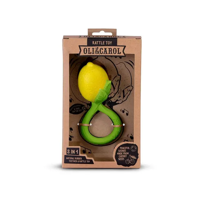 Oli & Carol Lemon Rattle Toy