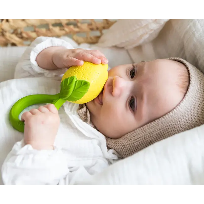 Oli & Carol Lemon Rattle Toy