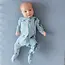 Kyte Baby Stream Shark Bamboo Zippered Footie