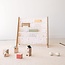 3 Sprouts Terrazzo/Cream Recycled Fabric Kids Book Rack