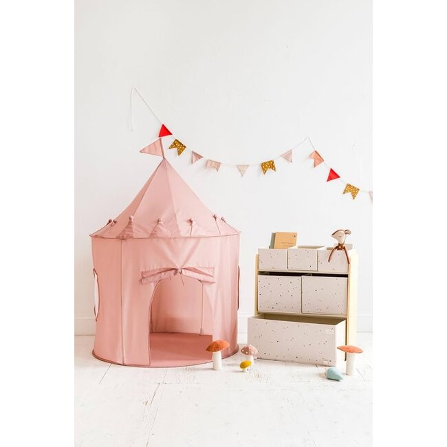 3 Sprouts Misty Pink Recycled Fabric Play Tent Castle