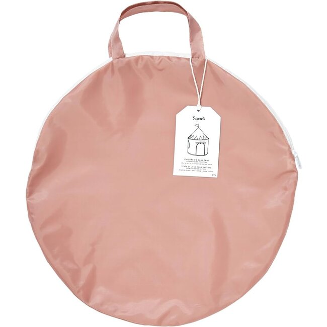 3 Sprouts Misty Pink Recycled Fabric Play Tent Castle