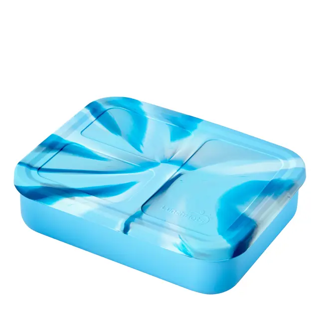 Blue Whale Large Platinum Silicone Bento Box