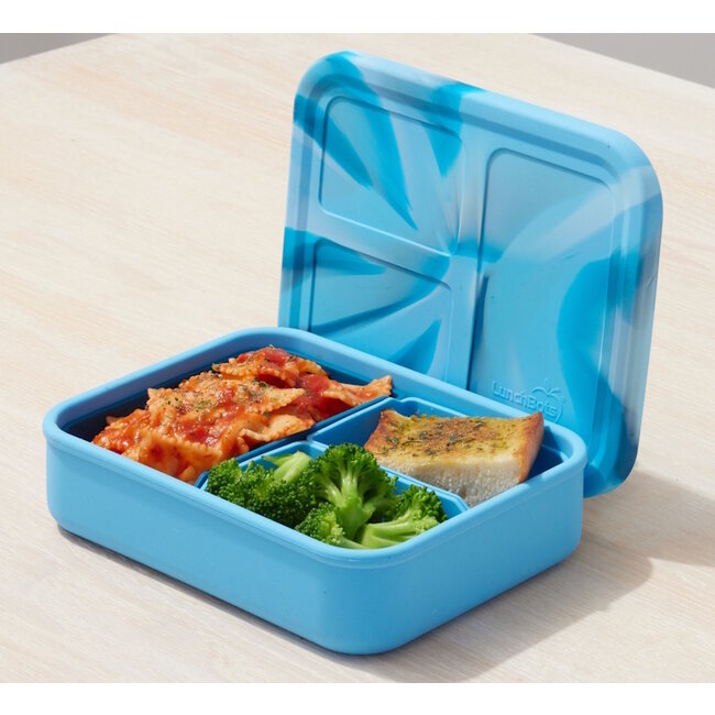 Blue Whale Large Platinum Silicone Bento Box