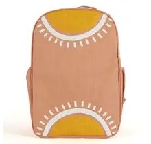 Sunrise Muted Clay Raw Linen Gradeschool Backpack